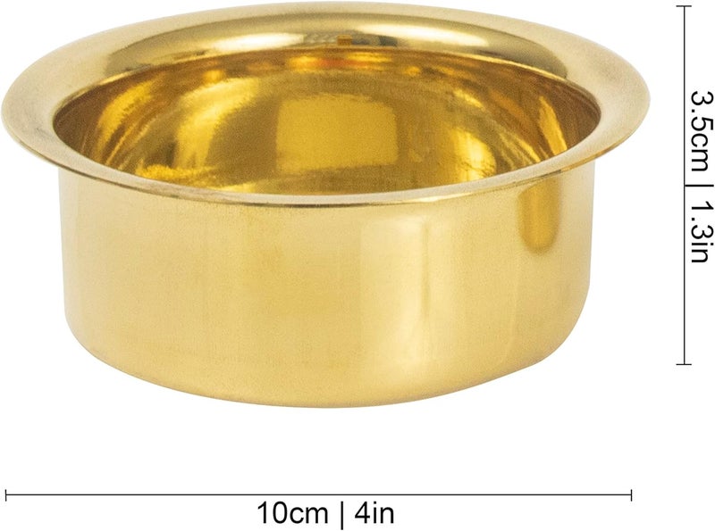 Spillbox South Indian Brass Coffee Cup and Dabra 120ML | Dabara Tumbler Set | Madrasi Filter Coffee Set | Kumbakonam Coffee Set – DABRA Set (2 Pieces) - Image 4