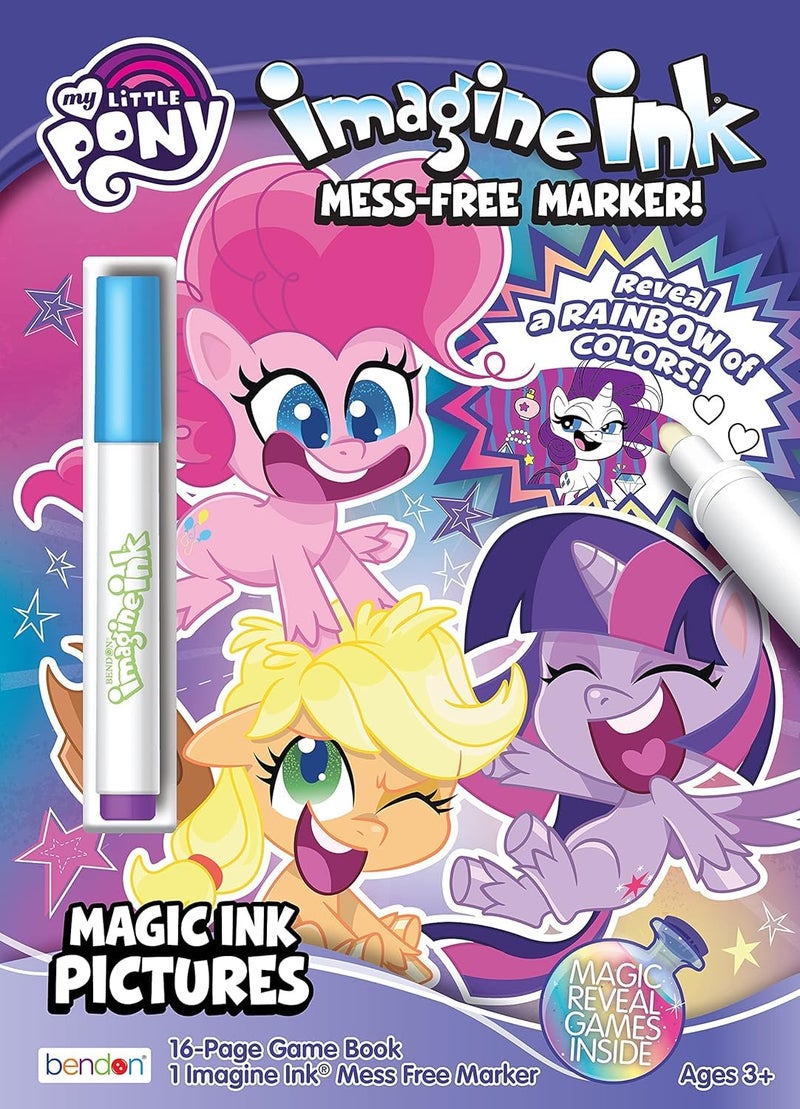 My Little Pony Imagine Ink Book Set (Includes Mess Free Marker and Stickers) - Image 3