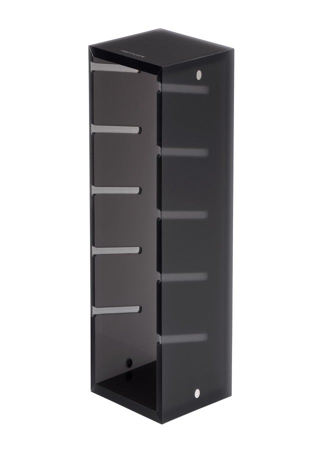 Normcore 58mm Portafilter Basket Storage Holder, Holds 5 Espresso Filter Basket Rack Acrylic Stand for 58mm Portafilter Baskets, Frosted Black - Image 1