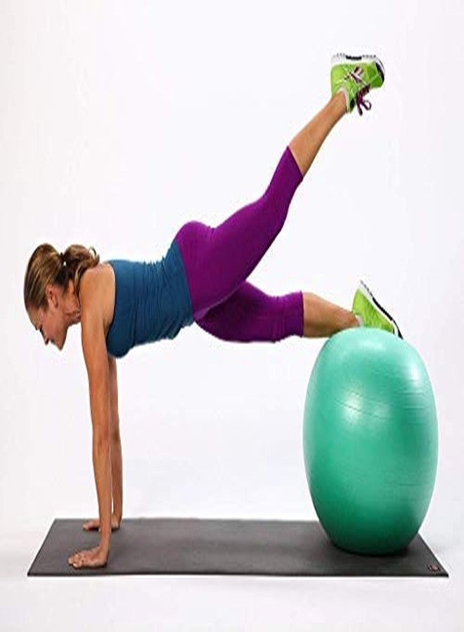 Vruta Anti-Burst Gym Ball with Foot Pump Exercise Ball 75 cm (Multi Color) - Image 3