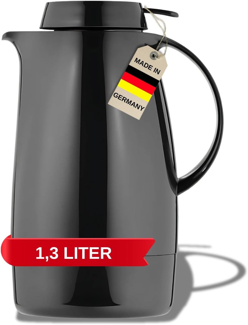 Helios Servitherm Vacuum Jug Black 1.3 Litre - Image 1