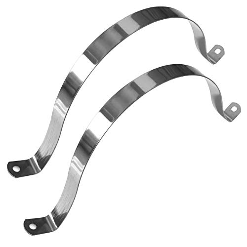 NGe 8inch Rigid Pipe Strap Clamp-Two Hole Strap-U Bracket Tube Clip-Stainless Steel Heavy Duty Pipe Fasten Holder-Secures Conduit,2Pcs（255mm) - Image 5