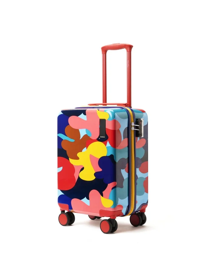 The Moko Blocks Unbreakable Polycarbonate Extra Light Weight Kids Luggage | Hard Trolley Suitcase for Kids (38 cms (7-12 Years)