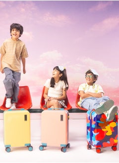 Mokobara MOKOBARA The Moko Blocks Unbreakable Polycarbonate Extra Light Weight Kids Luggage | Hard Trolley Suitcase for Kids (38 cms (7-12 Years), Cotton Candy)  - Image 5
