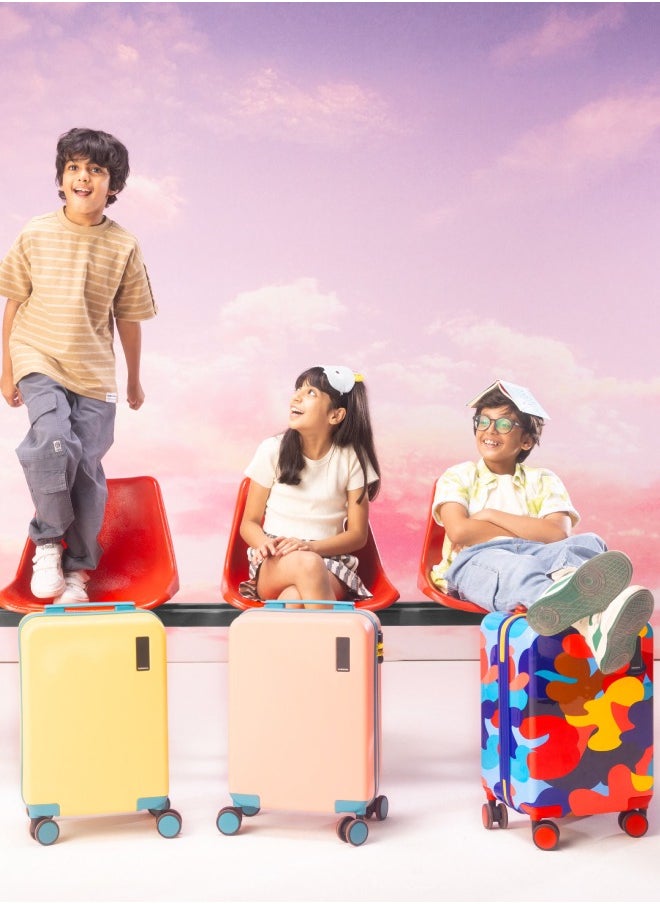 Mokobara MOKOBARA The Moko Blocks Unbreakable Polycarbonate Extra Light Weight Kids Luggage | Hard Trolley Suitcase for Kids (38 cms (7-12 Years), Cotton Candy)  - Image 5