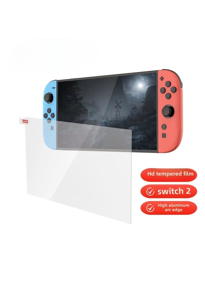 Generic Suitable For Nintendo Game Console Switch2 Generation High-definition Strong Border Blue Light Tempered Film Explosion-proof Film-Color:Switch 2 Tempered Film Bare Metal  - Image 5