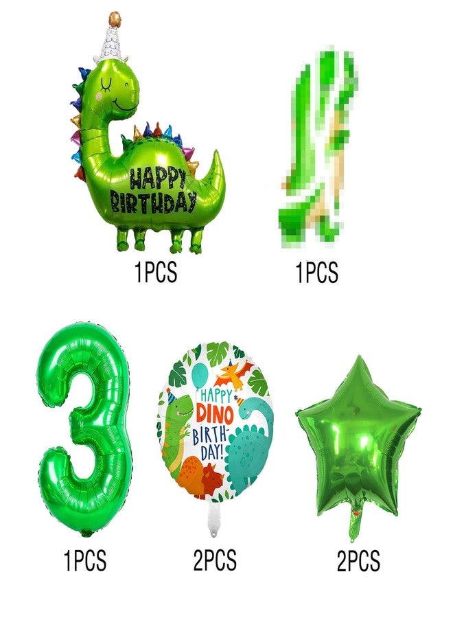 ALLPICK Dinosaur 3rd Birthday Decorations - Dinosaur Foil Balloons & Party Supplies for Kids 1st Birthday or Baby Shower - Image 4