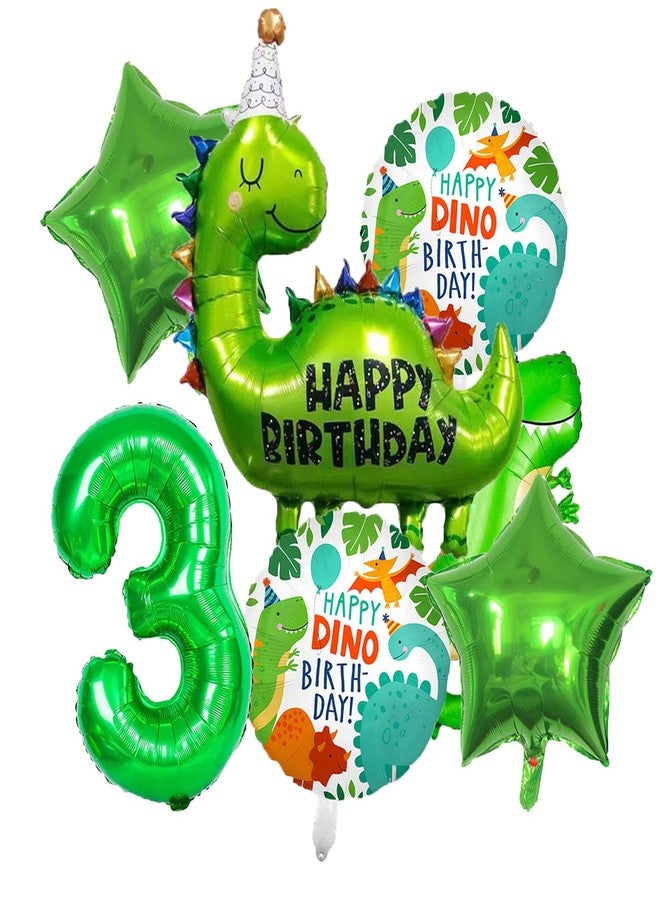 ALLPICK Dinosaur 3rd Birthday Decorations - Dinosaur Foil Balloons & Party Supplies for Kids 1st Birthday or Baby Shower - Image 1