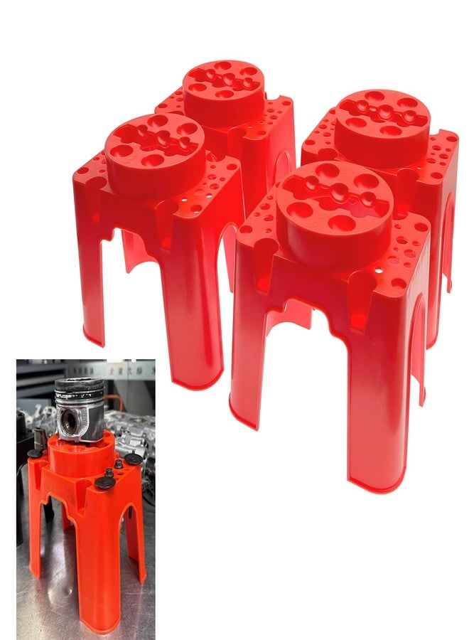 ZKTOOL 4Pcs Valve Piston Funnel Parts Display Rack, Valve Storage Rack and Piston Storage Rack, Cylinder Screw Display Rack, Piston Parts Special Placement Rack - Image 1