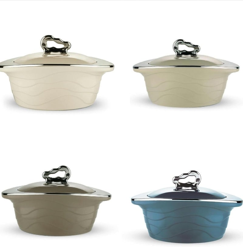Zinnia Insulated Hot Pot, 2500ml, Modern Design, Assorted Colors - Image 1