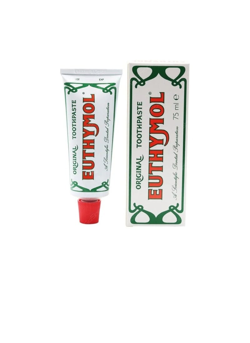 Euthymol Ethymol Original Whitening Toothpaste 75ml  - Image 1