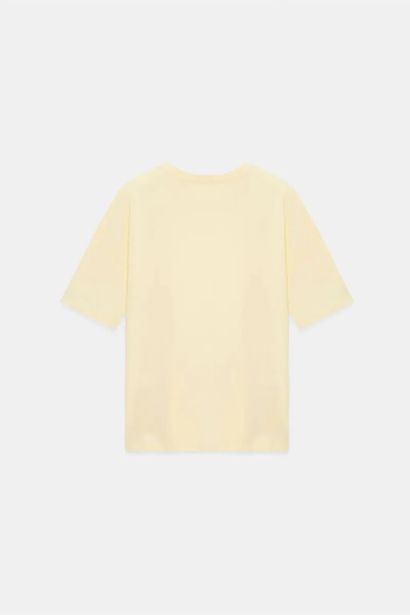 Dilvin Cream Natural DILVIN Women's Cotton Crew Neck T-Shirt for Women | Best Price UAE