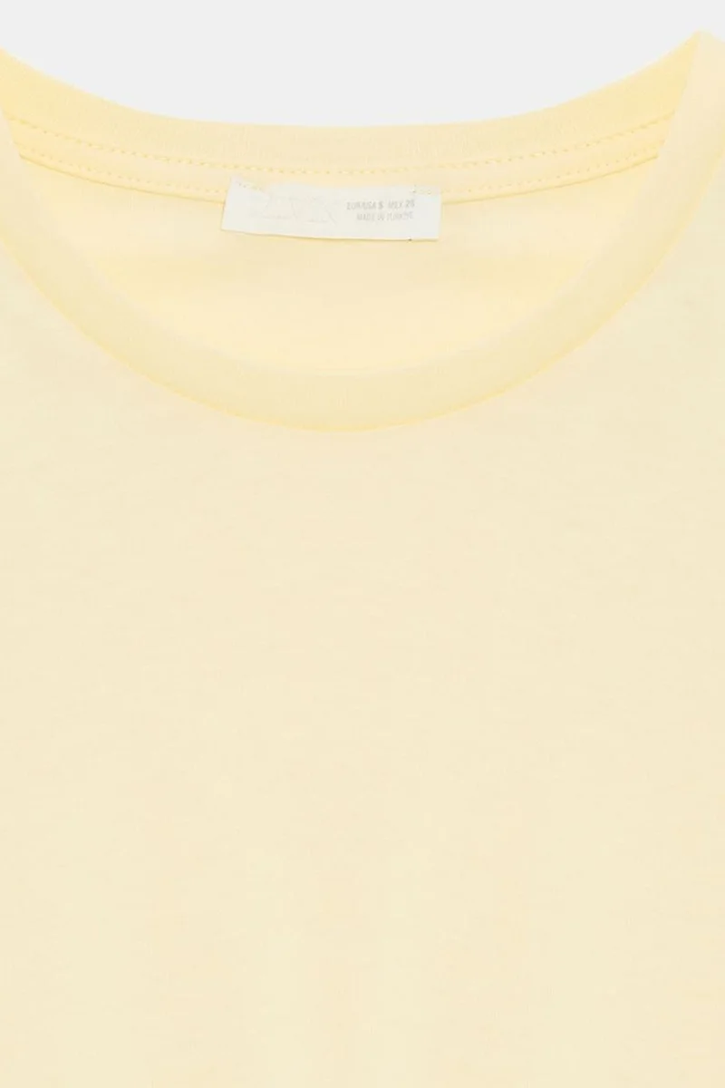 Dilvin Cream Natural DILVIN Women's Cotton Crew Neck T-Shirt for Women | Best Price UAE