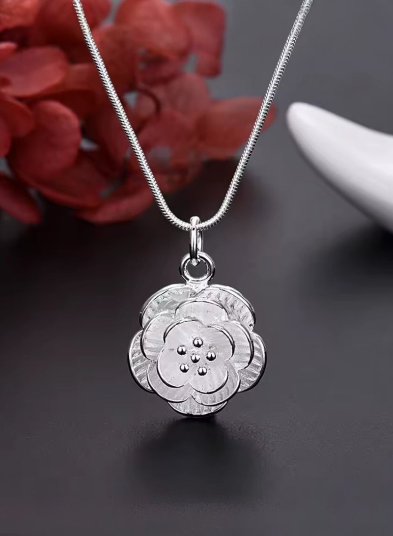 نيو ستايل سلسال نسائي بتصميم راقي وأنيق مطلي بالفضة 925 - Image 1