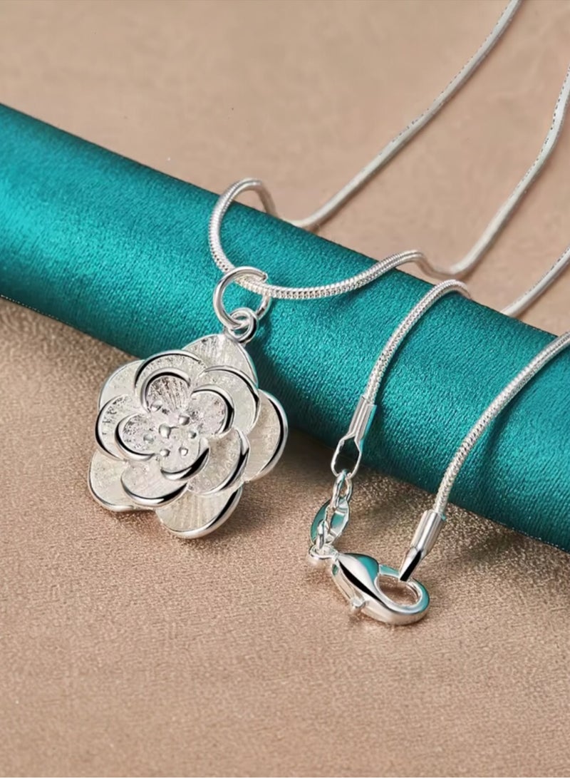 نيو ستايل سلسال نسائي بتصميم راقي وأنيق مطلي بالفضة 925 - Image 3