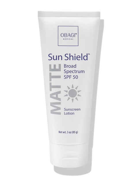 Obagi Sunscreen Sun Shield Matte Broad Spectrum SPF 50 Sunscreen, combines UVB absorption and UVA protection, 3 oz