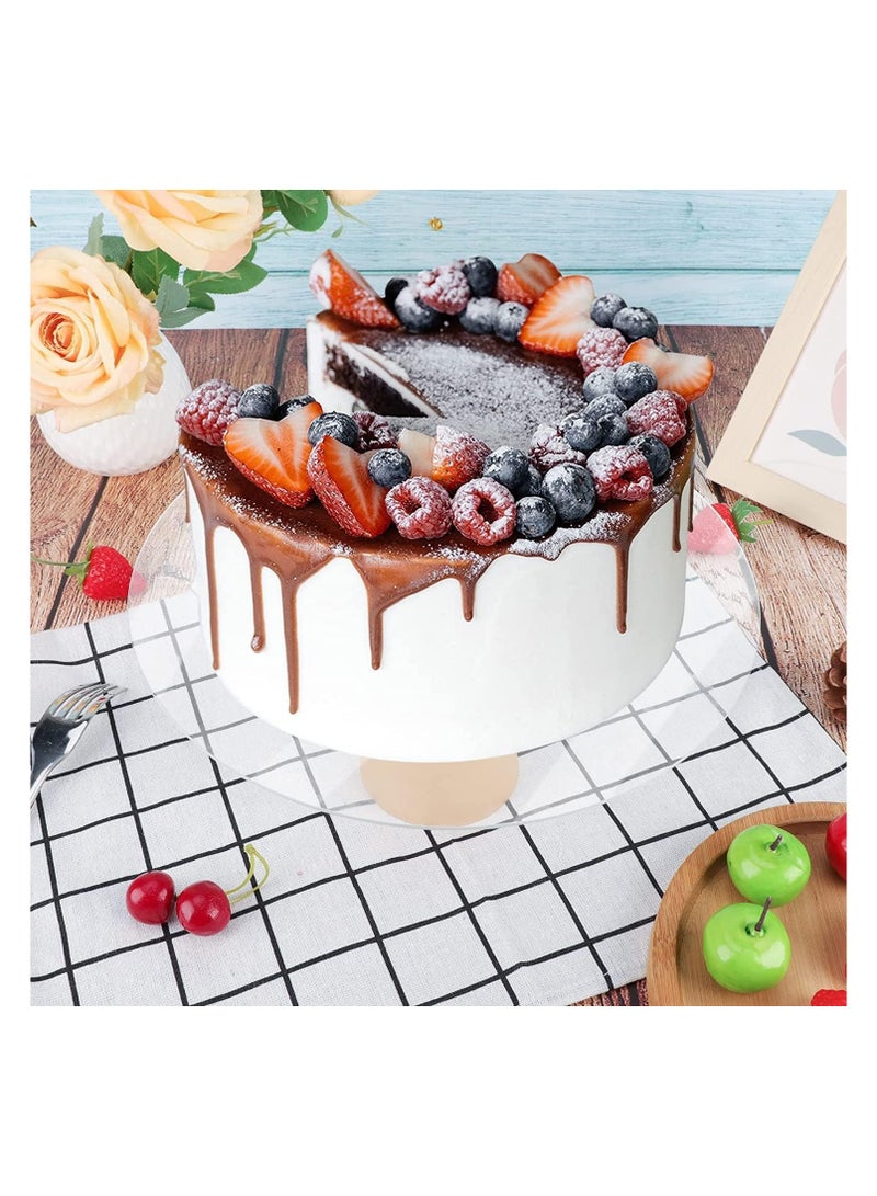 Generic Round Plexiglass Sheet, 2 Pieces 12 Inch Diameter Clear Acrylic Circle, Round Cake Disk Acrylic Sheet, Plexiglass Table Top, Round Acrylic Backdrop, 1/8”Thick  - Image 4