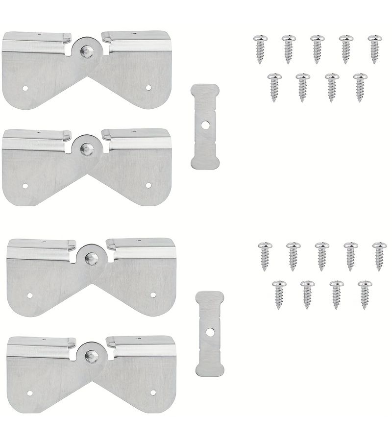 4Pcs Downspout Extension Hinge Rectangular Square Water Pipe - Image 1