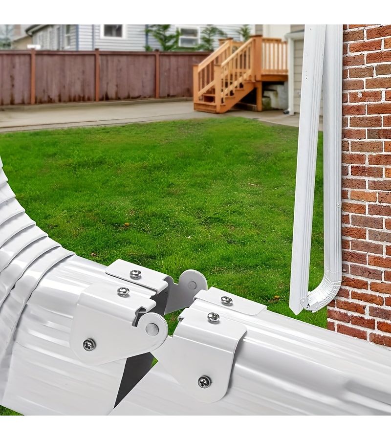 4Pcs Downspout Extension Hinge Rectangular Square Water Pipe - Image 4