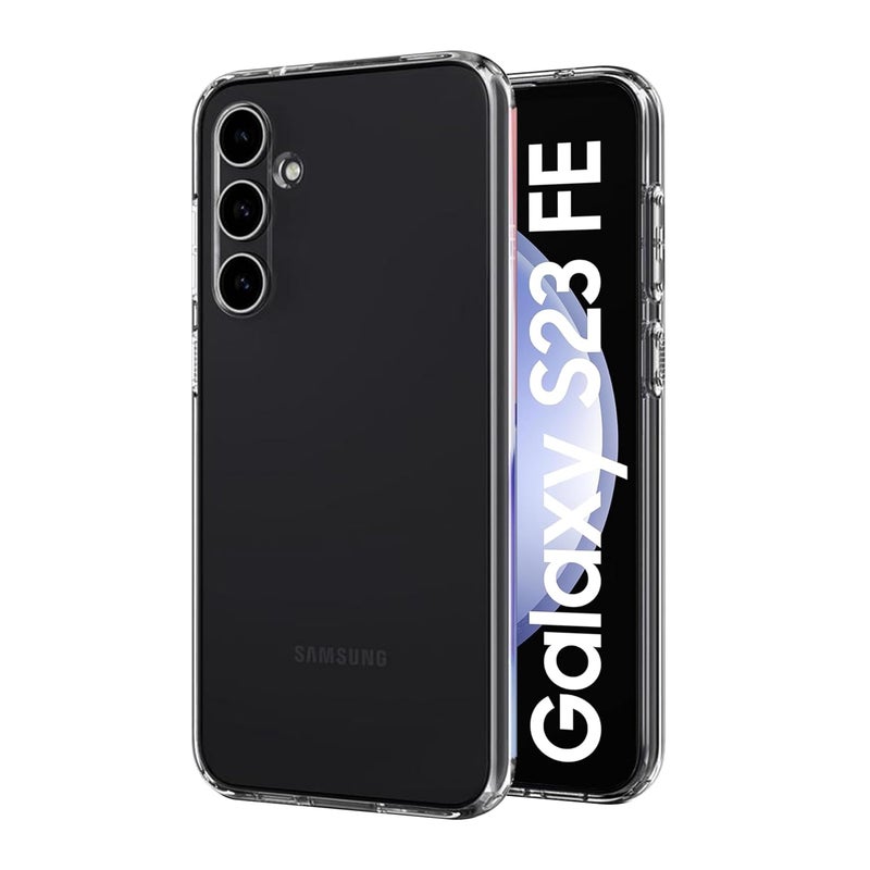 Cedo Samsung Galaxy S23 FE (5G) Clear Case | Soft Flexible Slim-Fit | Full Body 360 Protection Shock Proof TPU Back Cover (Transparent) - Image 1