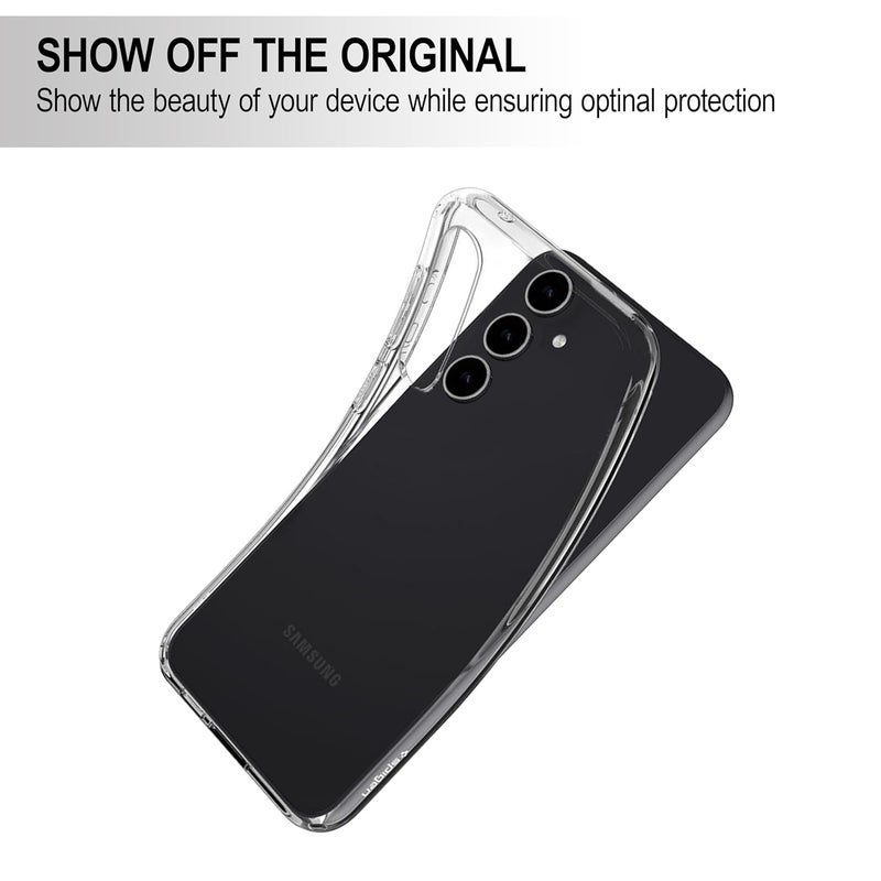 Cedo Samsung Galaxy S23 FE (5G) Clear Case | Soft Flexible Slim-Fit | Full Body 360 Protection Shock Proof TPU Back Cover (Transparent) - Image 4