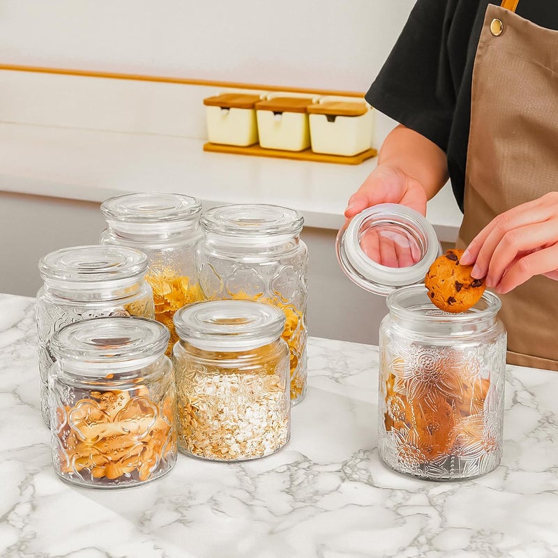 Adodeen 24oz Wide Mouth Mason Jars, 3-Pack Glass Jars With Lids, Pickle Canning Jars For Candy, Sugar, Coffee, Tea, Spice, Cookie, Dishwasher Safe - Image 2