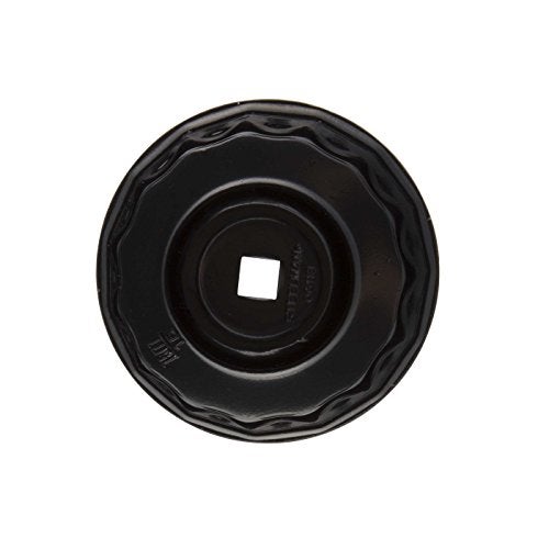 Steelman Low Profile Oil Filter Cap Wrench Socket 75mm and 77mm x 15 Flute, 3/8-inch Drive, Heavy Duty Chrome Vanadium Steel - Image 3