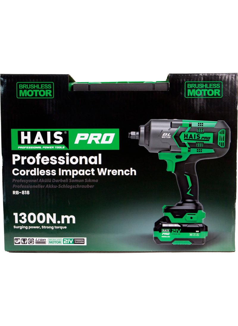 Hais Pro - Professional Impact Wrench 1300 Nm 21 ​​V - Image 1
