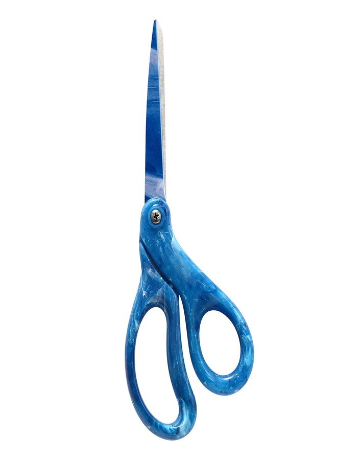LIVINGO Scissors All Purpose - 8" Sharp Heavy Duty Shears for Office Crafting DIY Cutting Paper, Fabric, Stainless Steel, Comfort Grip, Gradient Blue - Image 1