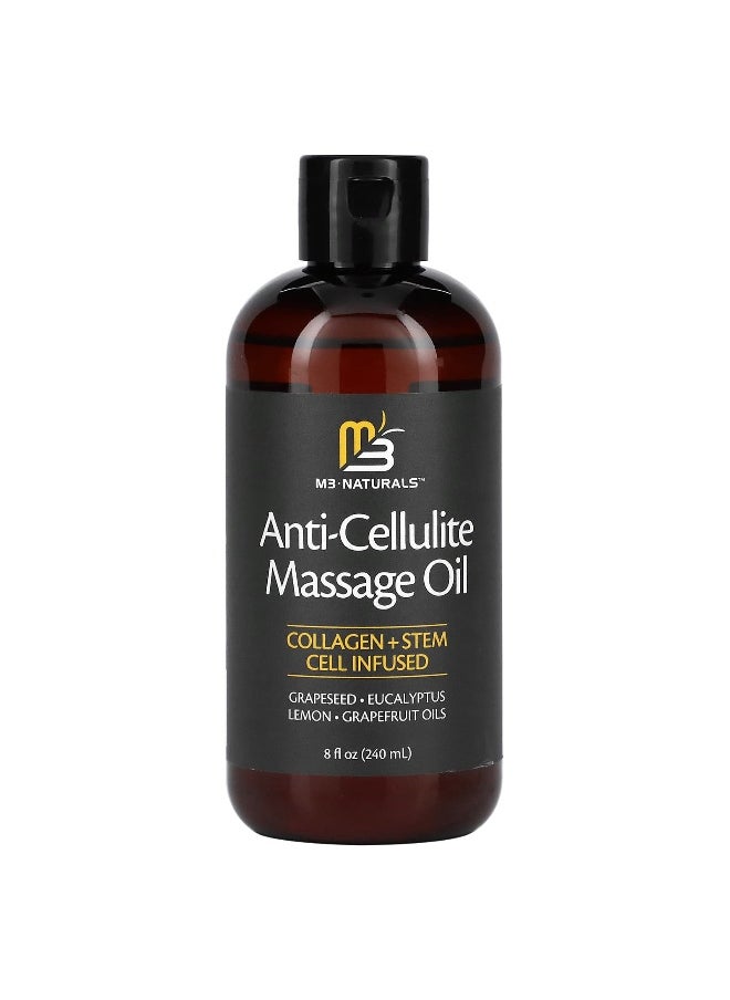 M3 Naturals M3 Naturals, Anti-Cellulite Massage Oil, 8 fl oz (240 ml)  - Image 1