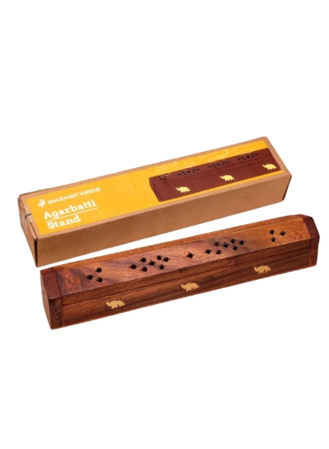 Aksharveda Decorative Agarbatti Stand – Elegant Incense Holder for Pooja & Home Temple - Image 1
