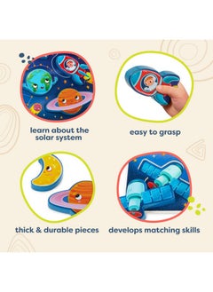 B. Toys Peek & Explore Outer Space Chunky Puzzle Puzzle For Toddlers Kids Space Puzzle Planets Astronauts Spaceships 2 Years +  - Image 4