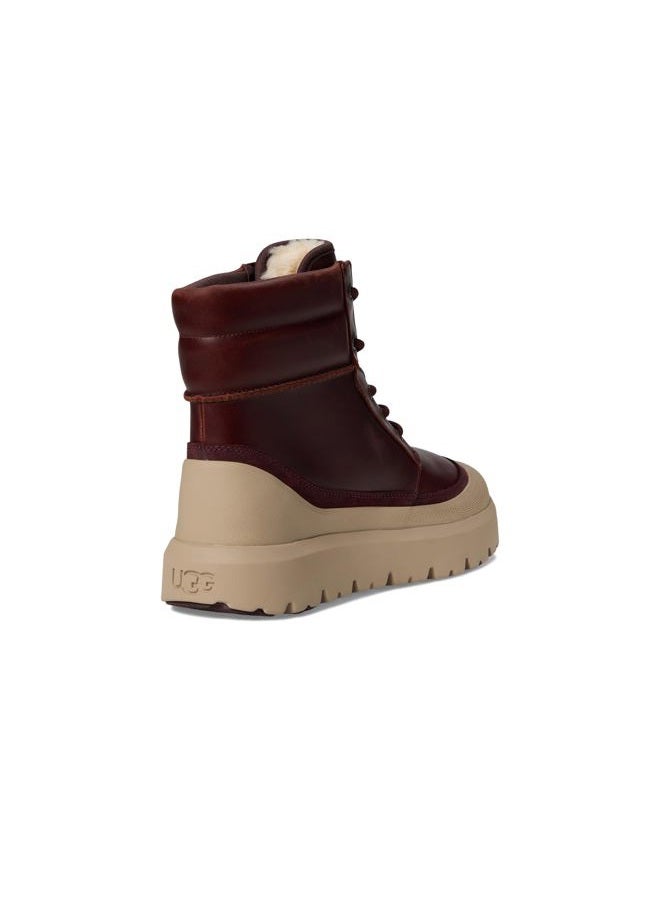 UGG Men's Neumel High Weather Hybrid Fashion Boot, Cordovan/White Pepper, 43 EU - Image 5