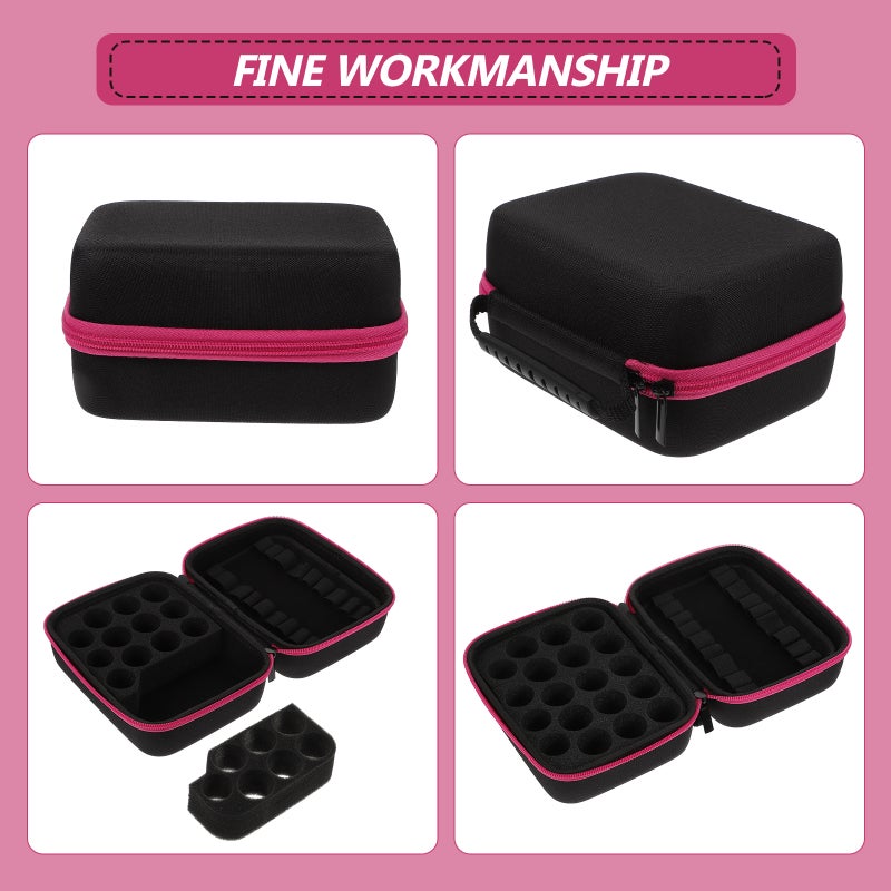 1Pc Useful Carrying Case Bottles Organizer (Rosy) - Image 1