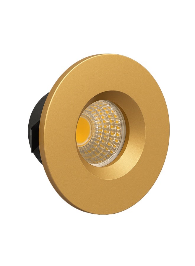 alfriday ألفرايدي ضوء مدمج، 3 واط 3000 كيلفن LED دافئ، زجاج شفاف، حافة بيضاء - Image 1