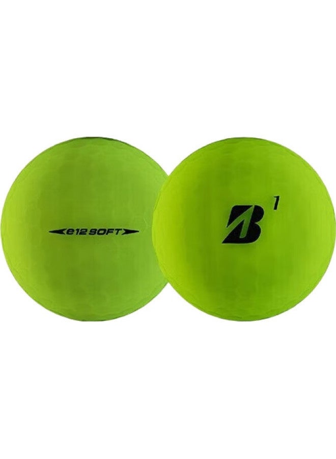 Bridgestone Golf E12 Contact Green Three-Piece Golf Balls, Matte Green, 1 Box, Bgb2123005Gx - Image 3