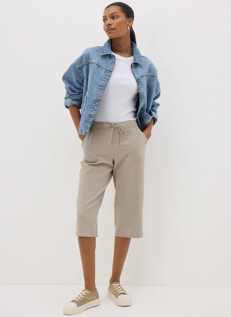 Matalan Stone Cropped Trousers