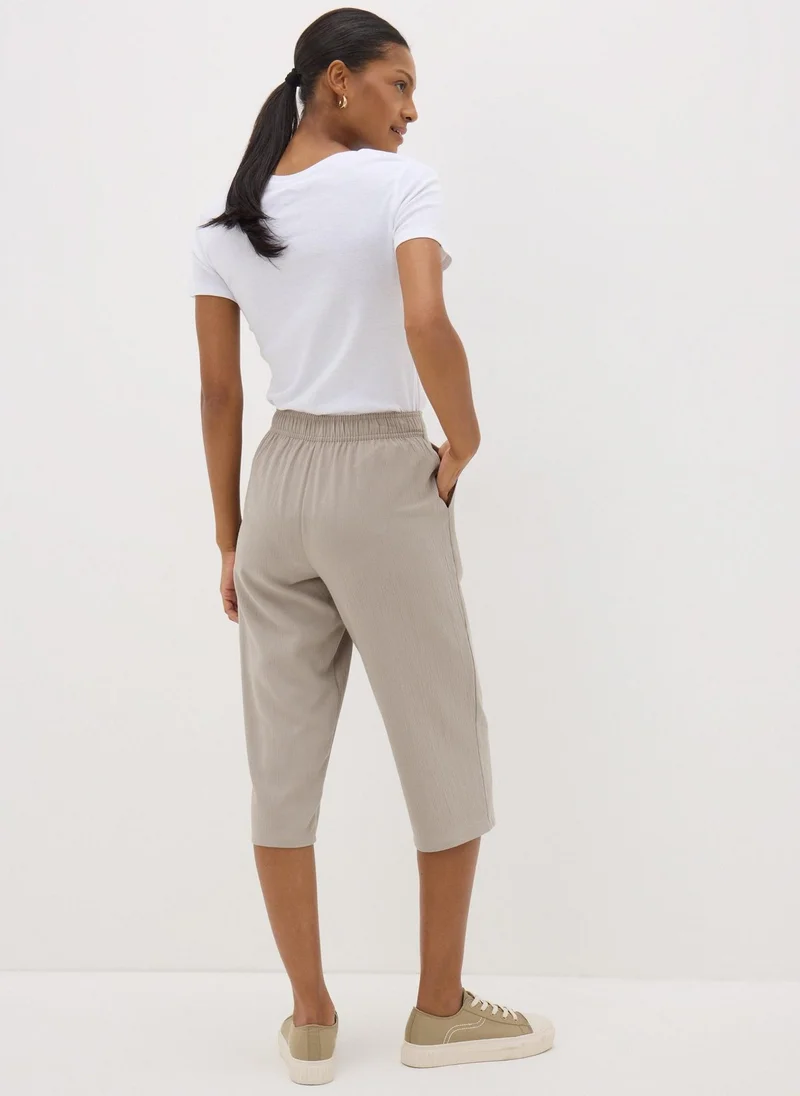 Matalan Stone Cropped Trousers