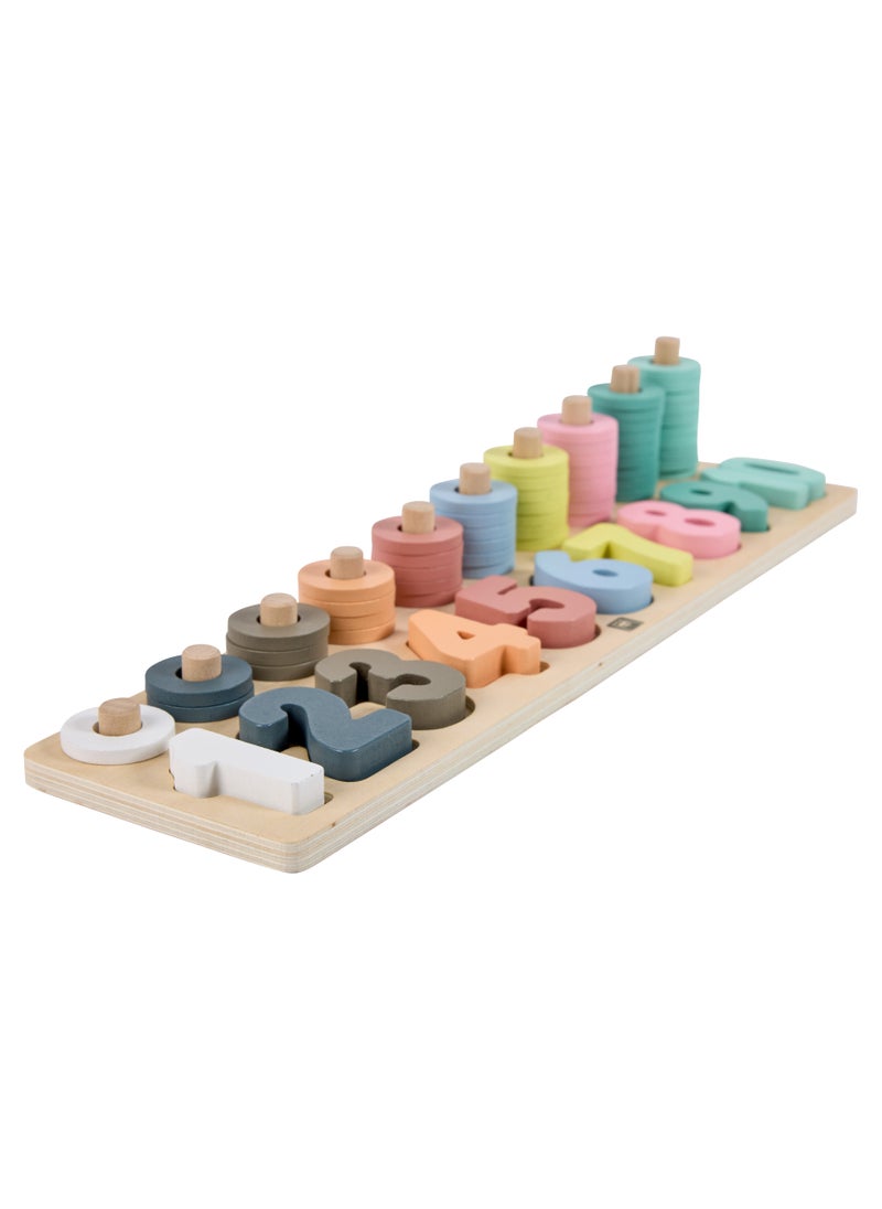 EUREKA KIDS Eurekakids Wooden Numbers Puzzle with Activity Cards| Educational Montessori Toy for Toddler and Kids | Learn Math, Shapes, Fine motor skills and visual perception | |For 24M+  - Image 5