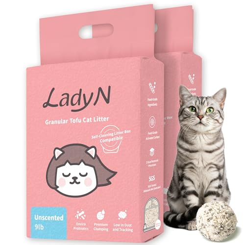 Lady N Tofu Cat Litter Low Dust Compatible with AutoBox Unscented 18lb - Image 2