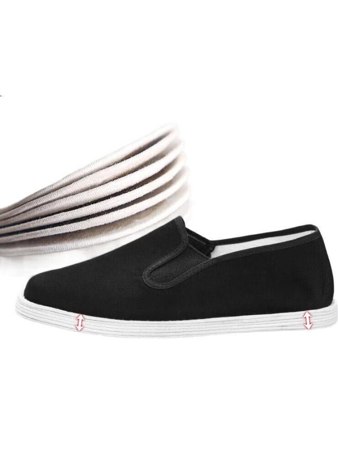 YUZHAOLIN Traditional Handmade Beijing Cloth Shoes With Thousand-Layer Sole Lazy Man Casual Men'S Low-Top Shoes Y1S-1001 Size 41 - Image 3