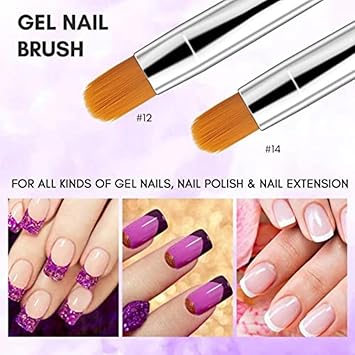 7pcs Nail Art Brushes Nail Paint Tools Nail Tips Acrylic UV Gel False Nails Painting DIY Nail Polish Pens Manicure Beauty Nail Art Tools Nail Accessories For Home Salon Nail Art Tips Builder Brush - Image 4