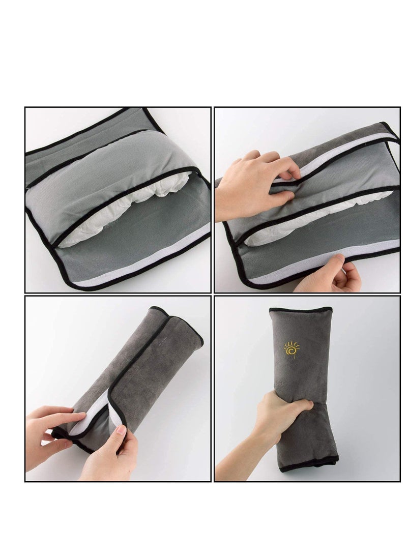 Excefore Auto Pillow Seat Belt,2 Pieces Car Seatbelt Safety Cover, Soft Vehicle Headrest Firm Shoulder Neck Support Strap Adjuster for Children - Image 5