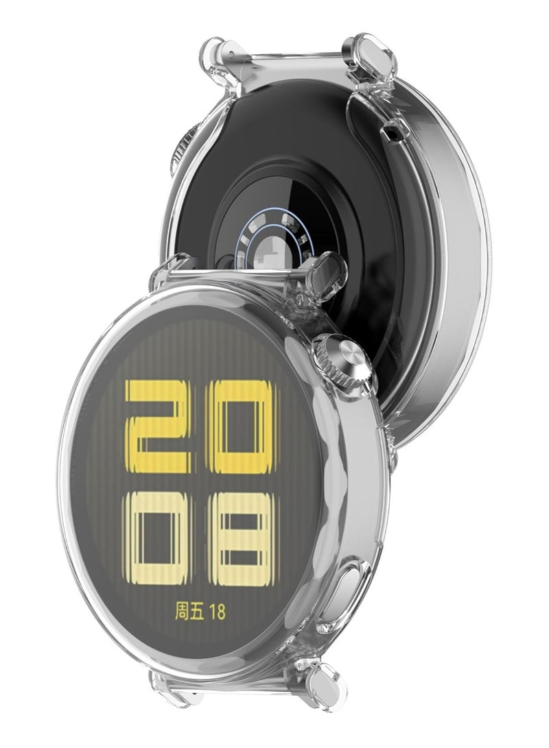 مجموعة كاملة من غطاء حماية متوافق مع TPU هواوي GT 5 41mm ووتش ( شفاف ) - Image 2
