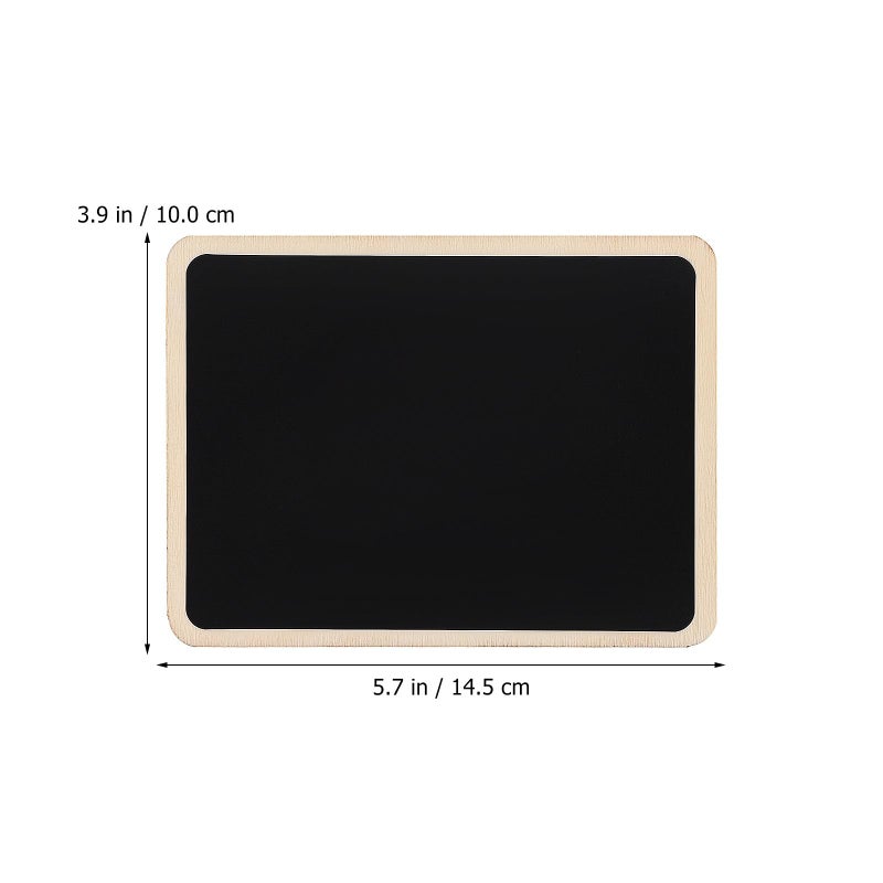 10 Mini Chalkboard Signs With Stands Includes 20 Stickers 2 Chalk Pens Random Color - Image 3