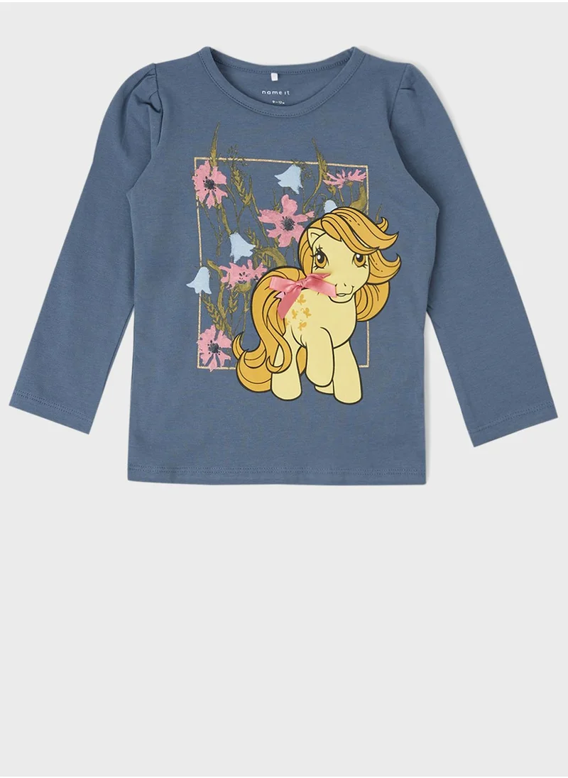 NAME IT Kids Pony Print Top