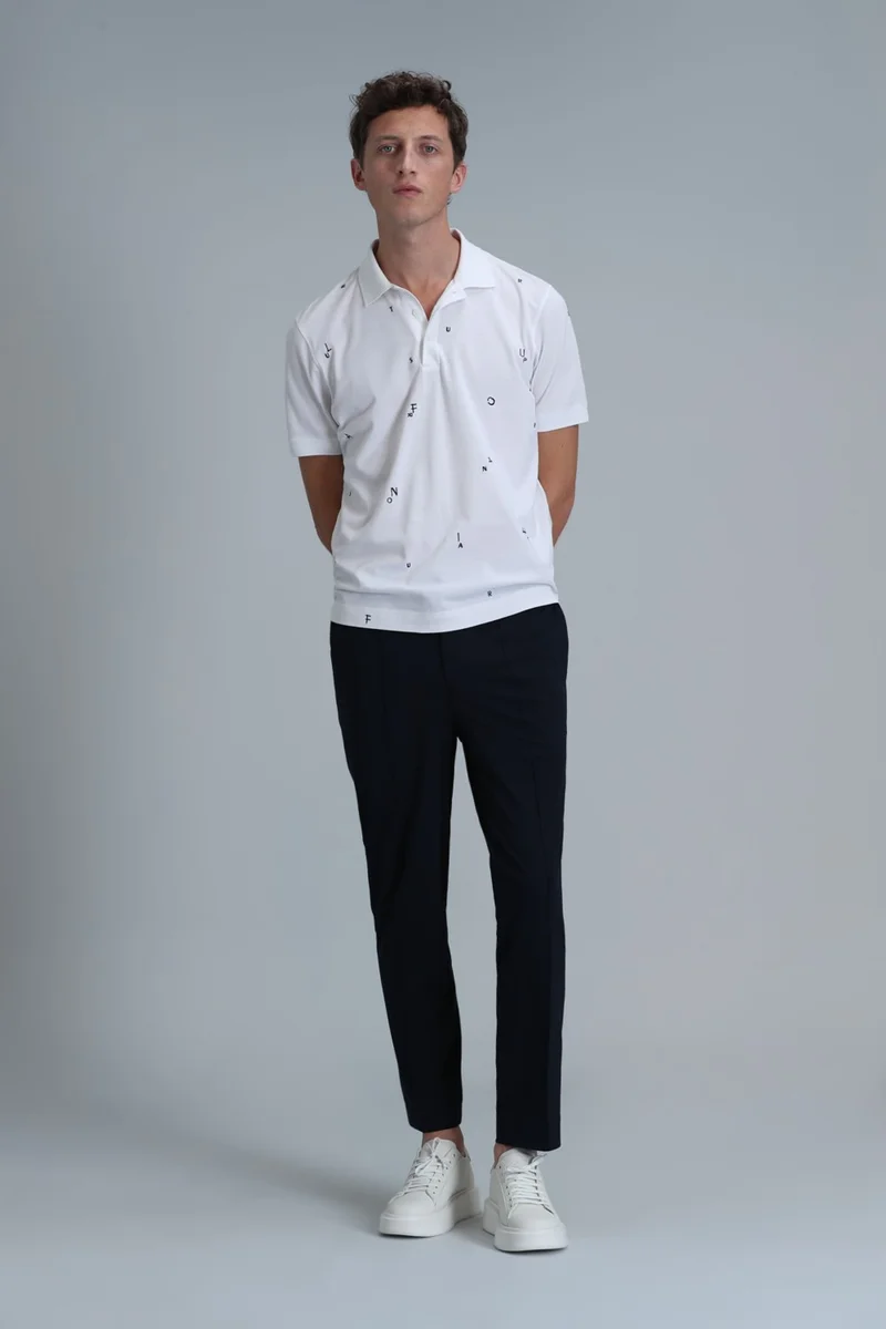 Lufian Pascal Smart Men's Polo Shirt Black