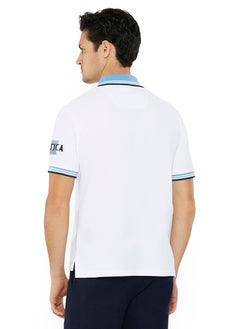 NAUTICA Essential Regular Fit Cotton Blend Logo Polo Shirt  - Image 3