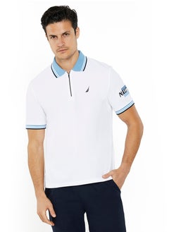 NAUTICA Essential Regular Fit Cotton Blend Logo Polo Shirt  - Image 1