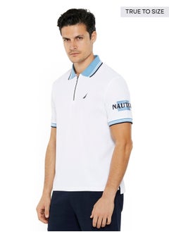 NAUTICA Essential Regular Fit Cotton Blend Logo Polo Shirt  - Image 2